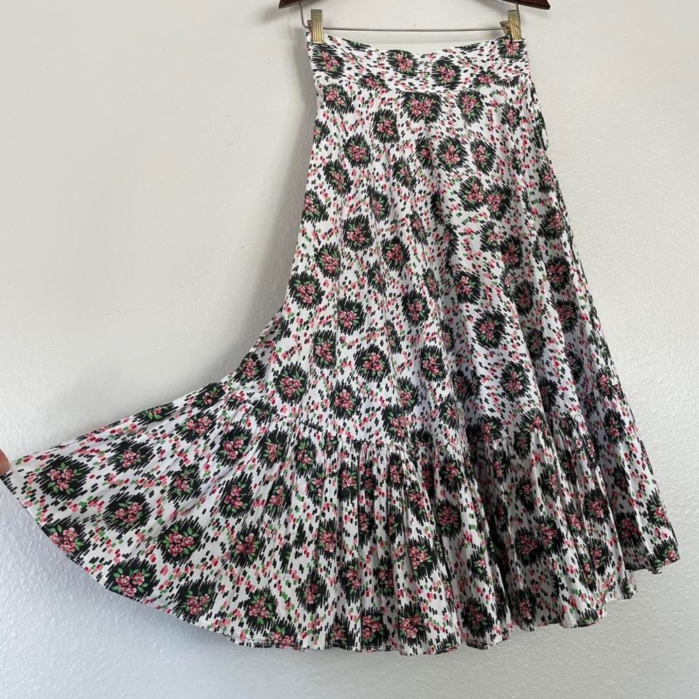 1950s Vintage Floral Print Women's Skirt